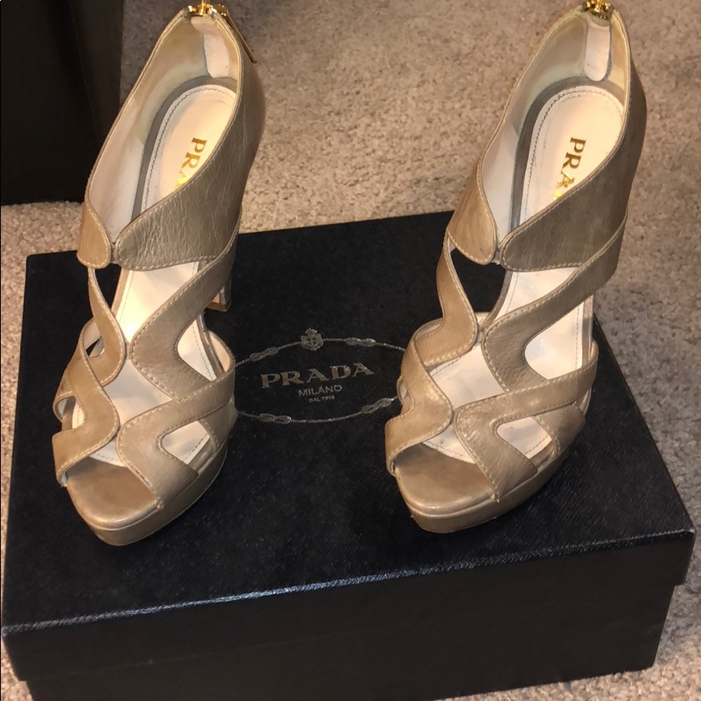 Champagne Prada heels!